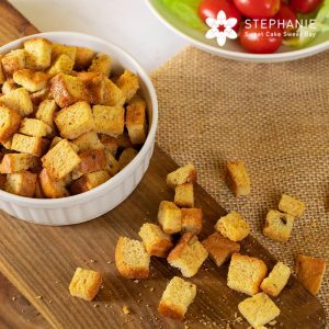 Bánh mỳ viên nướng hữu cơ – Croutons