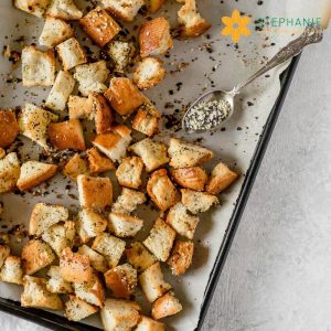 Bánh mỳ viên nướng hữu cơ – Croutons